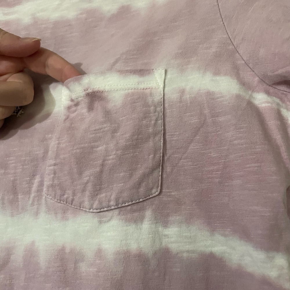 Toad&Co Women’s Organic Cotton Primo Shortsleeve Tee Crew Neck Tie Dye Pink XS - Picture 5 of 6